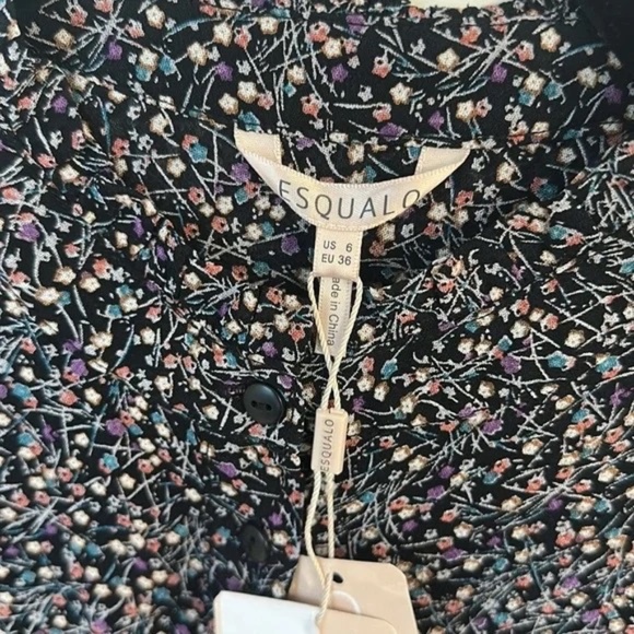 NWT Esqualo Labyrinth floral print dress sz 6 - Picture 4 of 9